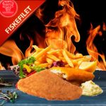 2 Fiskefilet m. Pommes frites & Remoulade